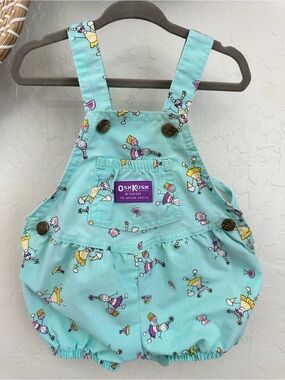 Authentic Vintage 1980s OshKosh B'gosh Bubble Romper/Shortalls. Size 18 Months